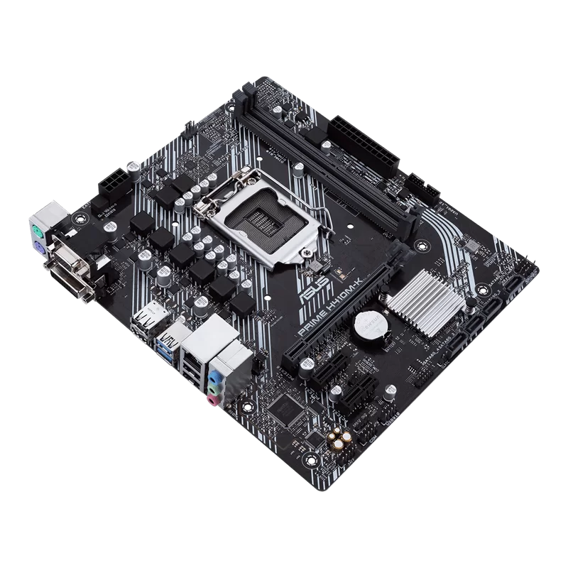 ASUS PRIME H410M-K Intel® H410 (LGA 1200) mic-ATX motherboard with DDR4 support, DVI, D-Sub, USB 3.2 Gen 1 ports, SATA 6 Gbps, COM header 3 ASUS PRIME H410M-K Intel® H410 (LGA 1200) mic-ATX motherboard with DDR4 support, DVI, D-Sub, USB 3.2 Gen 1 ports, SATA 6 Gbps, COM header - Image 3