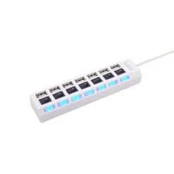 Alternative view of USB Hub 7 Ports 2.0 - White