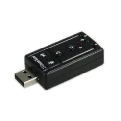 USB Sound Card 7.1 - Black - Image 2