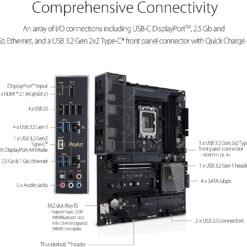 Alternative view of ASUS ProArt B660-CREATOR D4 Intel® B660 LGA 1700 ATX Motherboard built for creators, with PCIe® 5.0, DDR4, 2.5 Gb and 1 Gb Ethernet