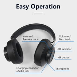 Bluedio BT5 Wireless Headphone and Stereo Bluetooth 5.0 Over-Ear Headset with Built-in Microphone - Image 5