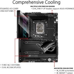 ASUS ROGMAXIMUS Z690 HERO Intel® Z690 ATX Motherboard with 20+1 power stages, DDR5, Five M.2, USB 3.2 Gen 2x2 front-panel connector, Dual Thunderbolt™ 4 - Image 6