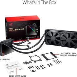 ASUS ROG Ryujin 240 All-In-One Liquid CPU Cooler with Livedash Color OLED, Aura Sync RGB and 2x Noctua Ippc 2000 PWM 120mm Radiator Fans 10 ASUS ROG Ryujin 240 All-In-One Liquid CPU Cooler with Livedash Color OLED, Aura Sync RGB and 2x Noctua Ippc 2000 PWM 120mm Radiator Fans - Image 5