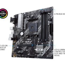 ASUS PRIME B450M-A II AMD B450 (Ryzen AM4) Micro ATX Motherboard with M.2 support, HDMI/DVI-D/D-Sub, SATA 6 Gbps, 1 Gb Ethernet, USB 3.2 Gen 2 Type-A, BIOS FlashBack™ - Image 3