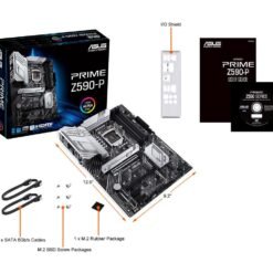 ASUS PRIME Z590-P Intel® Z590 (LGA 1200) ATX Motherboard with PCIe® 4.0, three M.2 slots, 11 DrMOS power stages, HDMI®, DisplayPort™ 11 ASUS PRIME Z590-P Intel® Z590 (LGA 1200) ATX Motherboard with PCIe® 4.0, three M.2 slots, 11 DrMOS power stages, HDMI®, DisplayPort™ - Image 6
