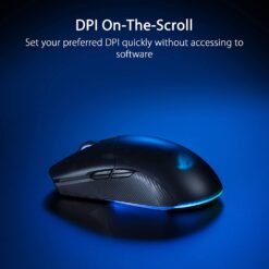 ASUS ROG Pugio II Ambidextrous Lightweight RGB Wireless Gaming Mouse with 16,000 Dpi Optical Sensor, 7 Programmable Buttons, On-the-fly DPI-adjust Button - Image 3