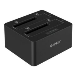 Alternative view of Orico Dual Bay Hard Drive Dock - Black