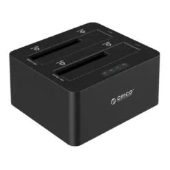 Alternative view of Orico Dual Bay Hard Drive Dock - Black
