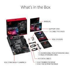 ASUS ROG STRIX B450-F GAMING II AMD AM4 B450 Gaming ATX Motherboard with DDR4 4400 MHz support, AI Noise-Canceling Microphone, M.2 with heatsink 11 ASUS ROG STRIX B450-F GAMING II AMD AM4 B450 Gaming ATX Motherboard with DDR4 4400 MHz support, AI Noise-Canceling Microphone, M.2 with heatsink - Image 6