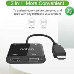 Onten 5165HV HDMI Converter HDMI to HDMI + VGA + Micro Power Supply/3.5mm 2K HD 60hz Video Converter 9 Onten 5165HV HDMI Converter HDMI to HDMI + VGA + Micro Power Supply/3.5mm 2K HD 60hz Video Converter - Image 5