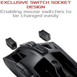 ASUS P508 ROG Strix Carry Ergonomic Optical Gaming Mouse with Dual 2.4GHz/Bluetooth wireless connectivity, 7200-dpi sensor and ROG-exclusive switch socket design 9 ASUS P508 ROG Strix Carry Ergonomic Optical Gaming Mouse with Dual 2.4GHz/Bluetooth wireless connectivity, 7200-dpi sensor and ROG-exclusive switch socket design - Image 2