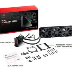 ASUS ROG Ryujin 360 All-in-One Liquid CPU Cooler with LiveDash Color OLED, Aura Sync RGB and 3x Noctua iPPC 2000 PWM 120mm radiator fans 8 ASUS ROG Ryujin 360 All-in-One Liquid CPU Cooler with LiveDash Color OLED, Aura Sync RGB and 3x Noctua iPPC 2000 PWM 120mm radiator fans - Image 4