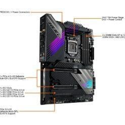 ASUS ROG MaximusXIII Hero (WiFi 6E) Z590 LGA 1200 (Intel 11th/10th Gen) ATX Gaming Motherboard (PCIe 4.0, 14+2 Power Stages, DDR4 5333+, Dual 2.5Gb LAN - Image 4
