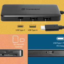 Transcend HUB5C 6-in-1 USB 3.1 Gen 2 Type-C Hub with Memory card Reader, Charging port and USB Ports 9 Transcend HUB5C 6-in-1 USB 3.1 Gen 2 Type-C Hub with Memory card Reader, Charging port and USB Ports - Image 3