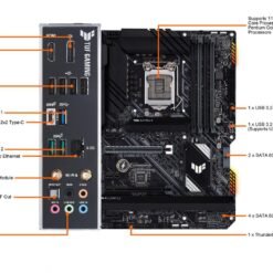 ASUS TUF GAMING H570-PRO WIFI Intel® H570 (LGA 1200) ATX Gaming Motherboard with PCIe 4.0, three M.2 slots, 8+1 DrMOS power stages, Intel® WiFi 6 9 ASUS TUF GAMING H570-PRO WIFI Intel® H570 (LGA 1200) ATX Gaming Motherboard with PCIe 4.0, three M.2 slots, 8+1 DrMOS power stages, Intel® WiFi 6 - Image 4