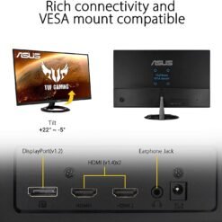 ASUS TUF Gaming VG279Q1R 27inch 144Hz Gaming Monitor Full HD (1920 x 1080), IPS 1ms MPRT, Extreme Low Motion Blur™, FreeSync™ Premium, Shadow Boost 14 ASUS TUF Gaming VG279Q1R 27inch 144Hz Gaming Monitor Full HD (1920 x 1080), IPS 1ms MPRT, Extreme Low Motion Blur™, FreeSync™ Premium, Shadow Boost - Image 7