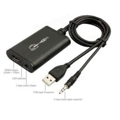 Alternative view of USB To HDMI Converter with Audio - Black