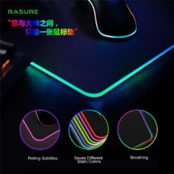 RASURE RS-01 XL RGB Gaming Mouse Pad 80x30cm with Braided cable and 13 modes 8 RASURE RS-01 XL RGB Gaming Mouse Pad 80x30cm with Braided cable and 13 modes - Image 3