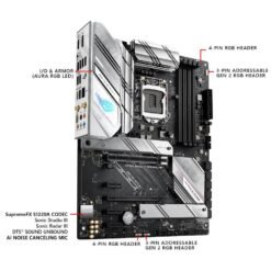 ASUS ROG STRIX B560-A GAMING WIFI Intel® B560 LGA 1200 ATX Motherboard with PCIe 4.0, 8+2 teamed power stages, Two-Way AI Noise Cancelation, WiFi 6 10 ASUS ROG STRIX B560-A GAMING WIFI Intel® B560 LGA 1200 ATX Motherboard with PCIe 4.0, 8+2 teamed power stages, Two-Way AI Noise Cancelation, WiFi 6 - Image 5