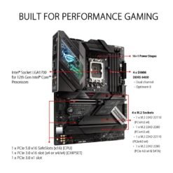 ASUS ROG STRIX Z690-F GAMING WIFI Intel®Z690 LGA 1700 ATX Motherboard with PCIe®5.0, 16+1 power stages, DDR5 memory support, Two-Way AI Noise Cancelation 10 ASUS ROG STRIX Z690-F GAMING WIFI Intel®Z690 LGA 1700 ATX Motherboard with PCIe®5.0, 16+1 power stages, DDR5 memory support, Two-Way AI Noise Cancelation - Image 5