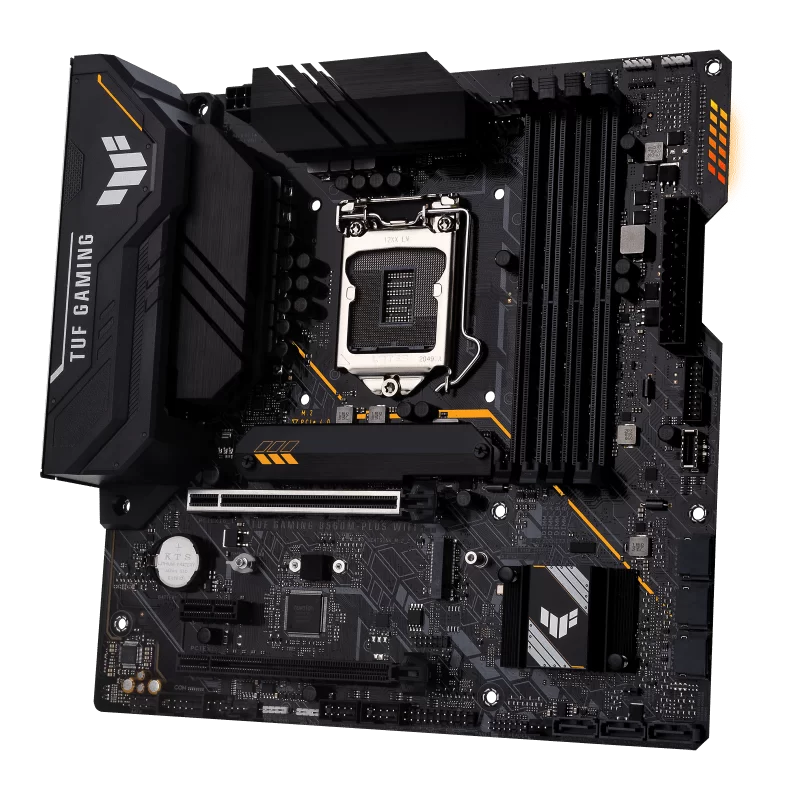 ASUS TUF GAMING B560-PLUS WIFI Intel® B560 (LGA 1200) mATX motherboard with PCIe 4.0, two M.2 slots, 8+1 Power stages, Realtek 2.5Gb Ethernet, Intel® Wi-Fi 6 - Image 3