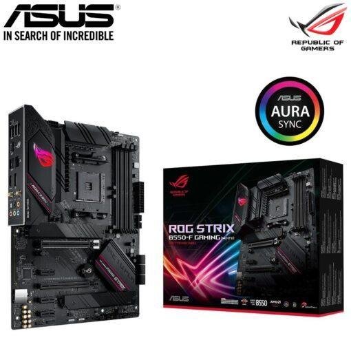 ASUS ROG STRIX B550-F GAMING(WI-FI) AMD AM4 (3rd Gen Ryzen) ATX Gaming Motherboard (PCIe 4.0, 2.5Gb LAN, BIOS FlashBack, HDMI 2.1, Addressable Gen 2 RGB Header and AURA Sync)