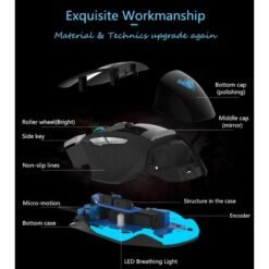 AULA S12 Professional Wired Gaming Mouse 7 Buttons 3500DPI Adjustable LED Backlight 9 AULA S12 Professional Wired Gaming Mouse 7 Buttons 3500DPI Adjustable LED Backlight - Image 4