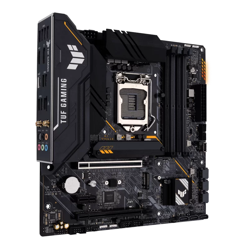 ASUS TUF GAMING B560-PLUS WIFI Intel® B560 (LGA 1200) mATX motherboard with PCIe 4.0, two M.2 slots, 8+1 Power stages, Realtek 2.5Gb Ethernet, Intel® Wi-Fi 6 - Image 8