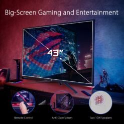 ASUS ROG Strix XG43UQ 43inch 144Hz 4K UHD Gaming Monitor (3840 x 2160) 1ms MPRT, HDMI® 2.1, AMD FreeSync™ Premium Pro technology, Display Stream Compression (DSC) 12 ASUS ROG Strix XG43UQ 43inch 144Hz 4K UHD Gaming Monitor (3840 x 2160) 1ms MPRT, HDMI® 2.1, AMD FreeSync™ Premium Pro technology, Display Stream Compression (DSC) - Image 5