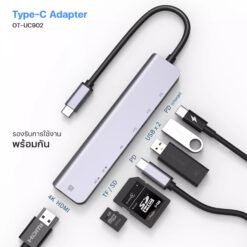 Onten UC902 Type C To HDMI + USB + SD Micro SD+ PD HUB 7 in 1 11 Onten UC902 Type C To HDMI + USB + SD Micro SD+ PD HUB 7 in 1 - Image 6
