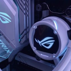 ASUS ROG Strix LC 240 RGB All-in-One Liquid CPU Cooler White Edition with Aura Sync, and Dual ROG 120mm Addressable RGB Radiator Fans 9 ASUS ROG Strix LC 240 RGB All-in-One Liquid CPU Cooler White Edition with Aura Sync, and Dual ROG 120mm Addressable RGB Radiator Fans - Image 4