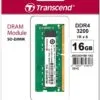 Transcend JetRam 16GB DDR4 3200Mhz Unbuffered SO-DIMM Laptop Memory RAM