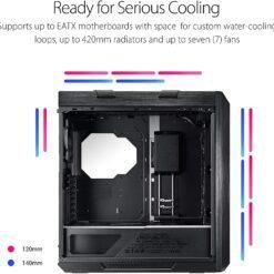 ASUS ROG Strix Helios RGB ATX/EATX Mid-Tower Gaming Case with Tempered Glass, Aluminum Frame, GPU Braces, 420mm Radiator Support and Aura Sync 14 ASUS ROG Strix Helios RGB ATX/EATX Mid-Tower Gaming Case with Tempered Glass, Aluminum Frame, GPU Braces, 420mm Radiator Support and Aura Sync - Image 7