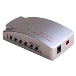 Alternative view of VGA to AV Audio Video Conversion Box - White