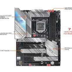 ASUS ROG STRIX Z590-A GAMING WIFI Intel® Z590 LGA 1200 ATX motherboard with PCIe 4.0, 14+2 teamed power stages, Two-Way AI Noise Cancelation - Image 3