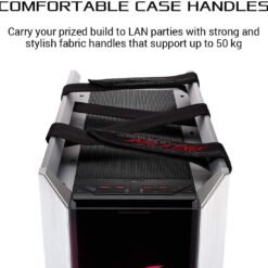 ASUS ROG Strix Helios White Edition RGB ATX/EATX Mid-Tower Gaming Case with Tempered Glass GPU Braces, 420mm Radiator Support - Image 3