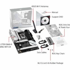 ASUS ROG STRIX B660-A GAMING WIFI D4 Intel® B660 LGA 1700 ATX Motherboard with PCIe® 5.0, 12+1 Power Stages - Image 3