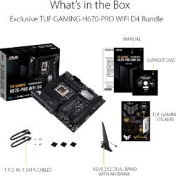ASUS TUF GAMING H670-PRO WIFI D4 Intel® H670 (LGA 1700) ATX Motherboard with PCIe 5.0 slot, four PCIe 4.0 M.2 slots 13 ASUS TUF GAMING H670-PRO WIFI D4 Intel® H670 (LGA 1700) ATX Motherboard with PCIe 5.0 slot, four PCIe 4.0 M.2 slots - Image 7