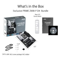 ASUS Prime Z690-P D4 LGA 1700 Intel 12th Gen ATX Motherboard PCIe 5.0, DDR4, 14+1 Power Stages - Image 3