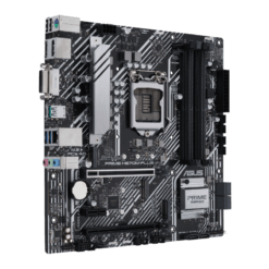 Alternative view of ASUS PRIME H570M-PLUS Intel® H570 (LGA 1200) micro ATX Motherboard with PCIe® 4.0, 8 power stages, DisplayPort™, HDMI®, DVI, SATA 6 Gbps