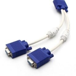 Alternative view of VGA Y Splitter Cable OD 8mm - White