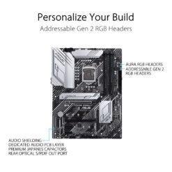 ASUS PRIME Z590-A Intel® Z590 (LGA 1200) ATX motherboard with PCIe® 4.0, three M.2 slots, 16 DrMOS power stages, HDMI®, DisplayPort™, SATA 6 Gbps 11 ASUS PRIME Z590-A Intel® Z590 (LGA 1200) ATX motherboard with PCIe® 4.0, three M.2 slots, 16 DrMOS power stages, HDMI®, DisplayPort™, SATA 6 Gbps - Image 4