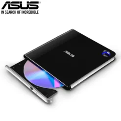 ASUS SBW-06D5H-U Ultra-Slim Portable USB 3.2 Gen 1x1 Blu-ray DVD Writer Burner with M-DISC with USB Type-C and Type-A