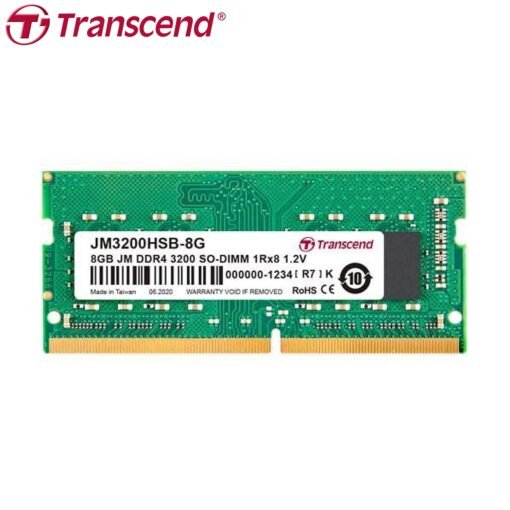 Transcend JetRam 8GB DDR4 3200Mhz Unbuffered SO-DIMM Laptop Memory RAM