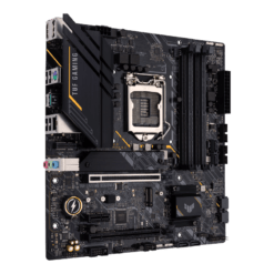 Alternative view of ASUS TUF GAMING B560M-E Intel® B560 (LGA 1200) mATX motherboard with PCIe 4.0, two M.2 slots, 8 Power stages, Realtek 2.5Gb Ethernet, DisplayPort 1.4, HDMI 2.0, USB 3.2