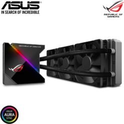 ASUS ROG Ryujin 360 All-in-One Liquid CPU Cooler with LiveDash Color OLED, Aura Sync RGB and 3x Noctua iPPC 2000 PWM 120mm radiator fans