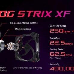 ASUS ROG Strix XF 120 Whisper-quiet, 4-pin PWM fan for PC cases, radiators or CPU cooling 11 ASUS ROG Strix XF 120 Whisper-quiet, 4-pin PWM fan for PC cases, radiators or CPU cooling - Image 6