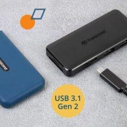 Transcend HUB5C 6-in-1 USB 3.1 Gen 2 Type-C Hub with Memory card Reader, Charging port and USB Ports 11 Transcend HUB5C 6-in-1 USB 3.1 Gen 2 Type-C Hub with Memory card Reader, Charging port and USB Ports - Image 5