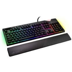 ASUS ROG Strix Flare RGB Mechanical Gaming Keyboard with Cherry MX Red Switches, customizable illuminated badge and dedicated media keys for gaming 10 ASUS ROG Strix Flare RGB Mechanical Gaming Keyboard with Cherry MX Red Switches, customizable illuminated badge and dedicated media keys for gaming - Image 4