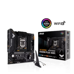 ASUS TUF GAMING B560-PLUS WIFI Intel® B560 (LGA 1200) mATX motherboard with PCIe 4.0, two M.2 slots, 8+1 Power stages, Realtek 2.5Gb Ethernet, Intel® Wi-Fi 6 - Image 7